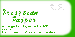 krisztian pajzer business card